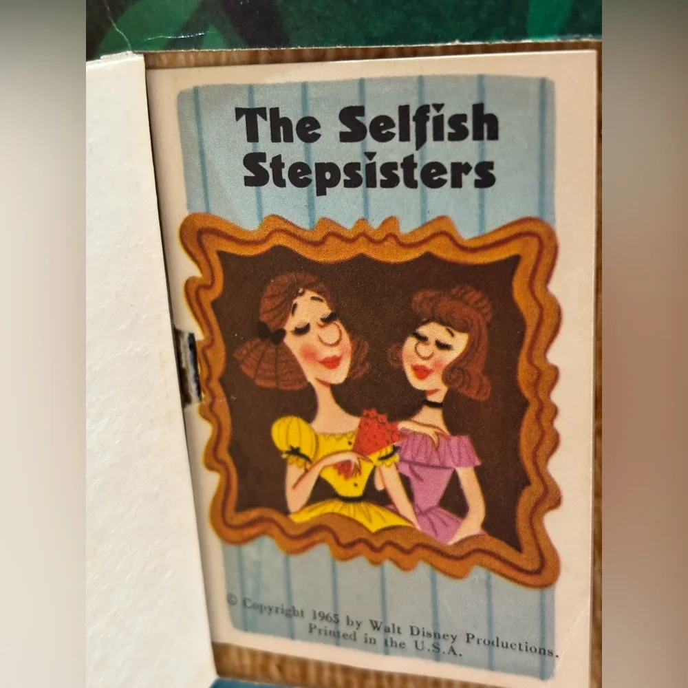 VTG 1965 Walt Disney’s Cinderella Golden Open Door‎ Storybook Miniature Books